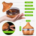 Home Wood Grain Air Humidifier Purifier Aroma Diffuser USB Ultrasonic Cool Mist Sprayer Essential Oil Fragrance