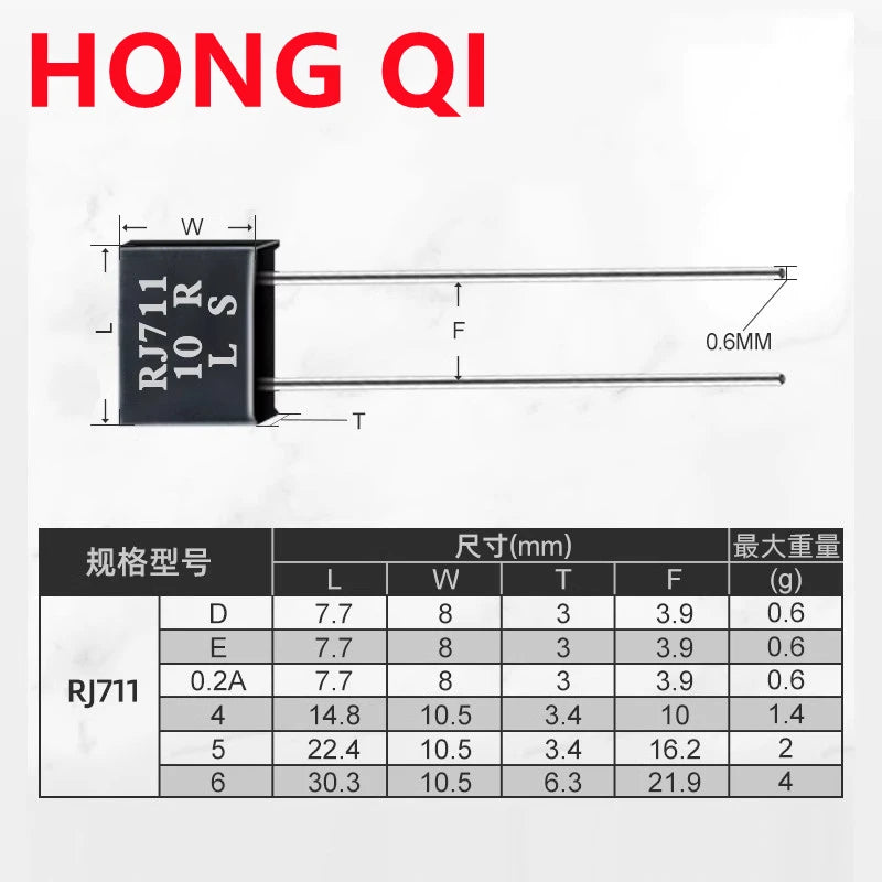 RJ711 precision 0.01% low temperature bleach standard sampling High precision non-inductive resistance 0.25W1R2R501K2K 5PPM