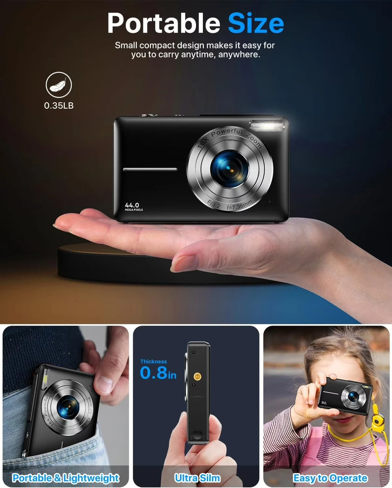Digital Camera FHD 1080P for Kids Video with 32GB Card - Visuel 6 | SAMAG