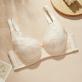 B-K Cup Large Size Bra for Women Elegant Sexy Thin Top Up Push-up Bra Slimming Lace Summer Breathable Bra Women's Underwear