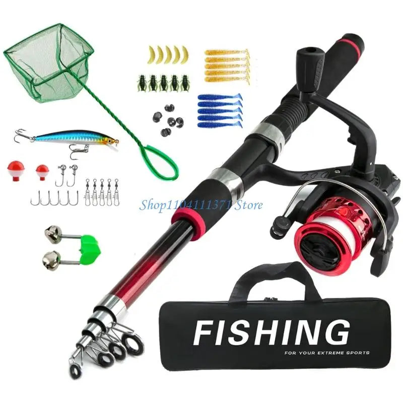 P9FC Beginner Fishing Set Tackles Including Reel | SAMAG