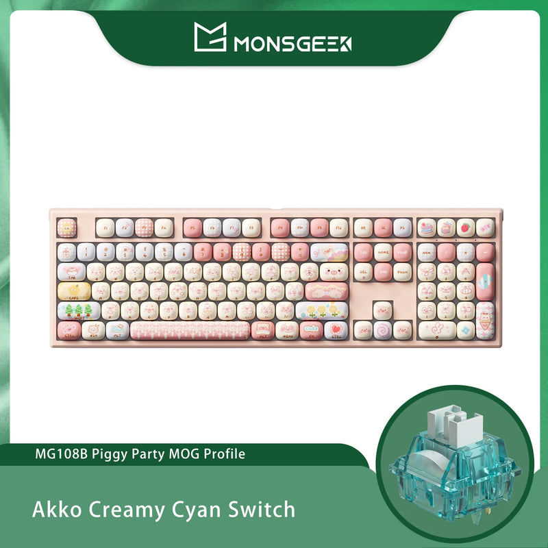 Akko MonsGeek MG108B Bun Wonderland Wireless Mechanical - Visuel 14 | SAMAG