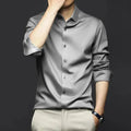 S-6XL Men's Long Sleeve Shirt Luxury Wrinkle Resistant | SAMAG