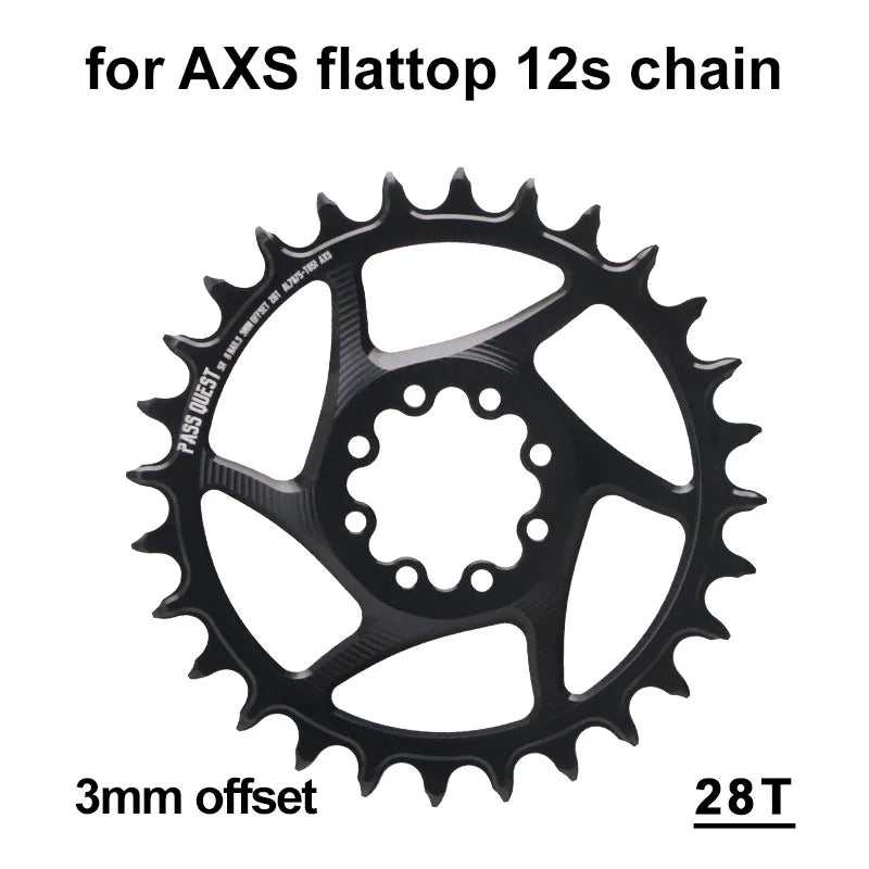 8 Bolt Direct Mount Chainring Narrow Wide Star For Sram Force Red Rival Axs 12-speed Chainring 28t 30t 32t 34t 36 38 40 Tooth