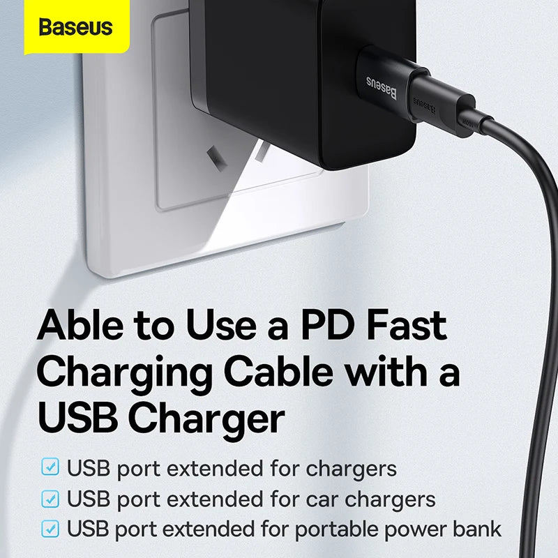 Baseus USB 3.1 OTG Adapter USB Type C to USB Female Converter For Macbook Pro Air Samsung S22 Xiaomi USB-C USBC OTG Connector