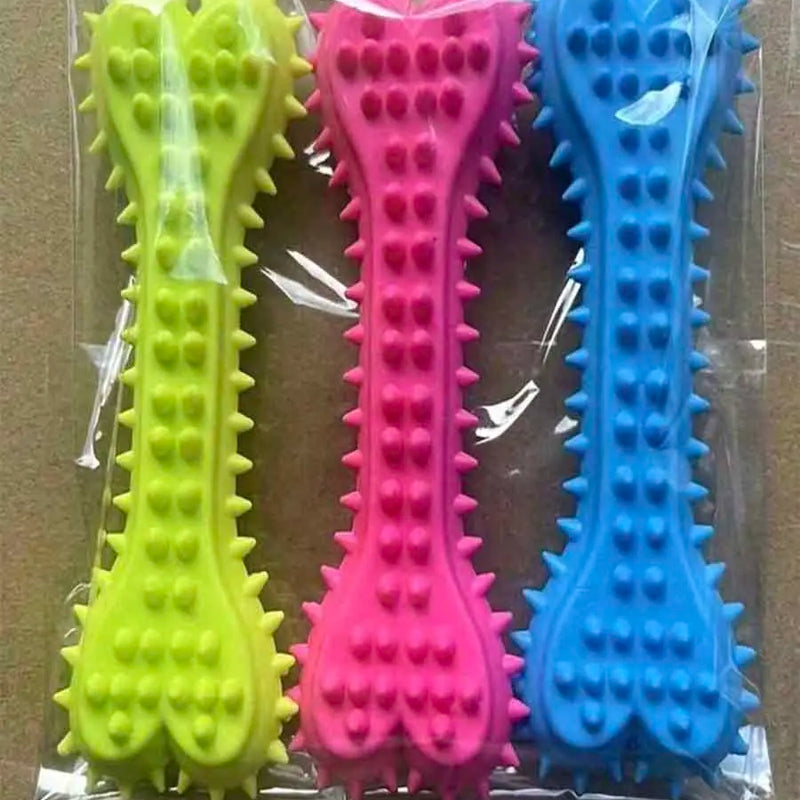 1/3pcs Pet Bone Shape Teeth Chew Toy Soft Rubber Bite-resistance Grinding Chewing Toys for Small Dogs Training Pet Supplies