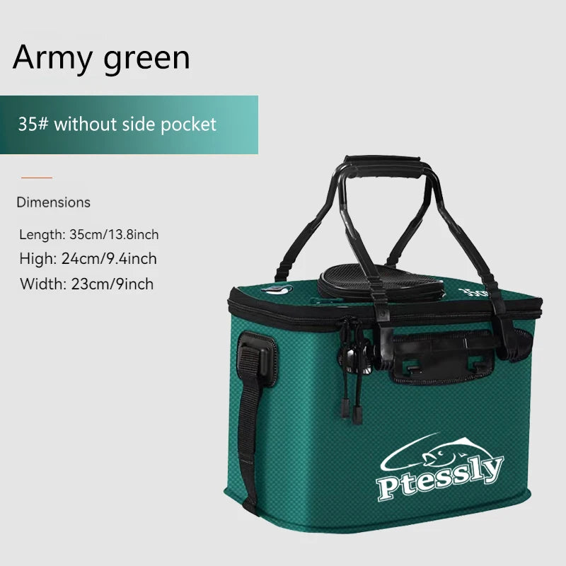Portable EVA Fishing Bag, Foldable Bucket, Live Fish Box | SAMAG