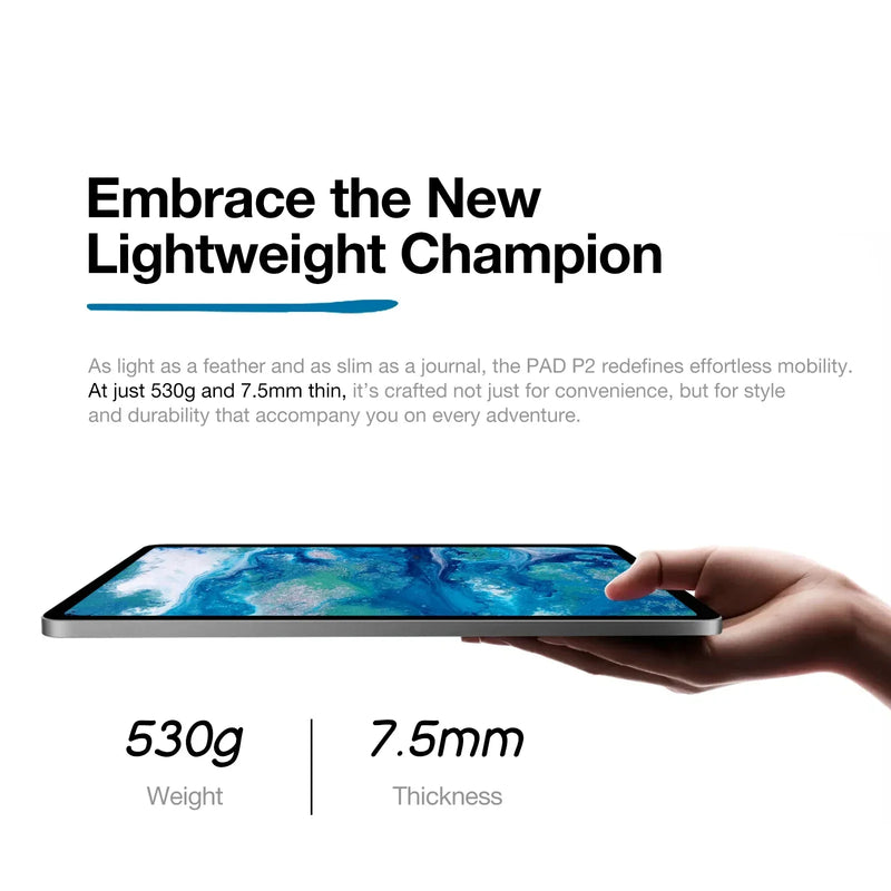 AGM Pad P2 Tablet 11" Fhd Display 480Nit Brightness, 8Gb+256Gb Mtk G99, 50Mp Camera, 7850Mah Battery, Widevine L1