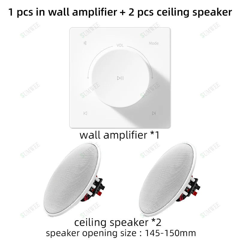 86 Type Mini Audio Wall Amplifiers Bluetooths TF AUX Music Control Panel Stereo Ceiling Speakers Controller Home Theater Systems