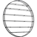 12 - Bottle Modern Black Metal Round Wall Mounted Wine Rack - 6 - Tier Horizontal Storage Shelf for Kitchen - View 5 | SAMAG
