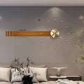 Spain Large Wall Clock Modern Design Metal Luxury Wall Watches Clocks DIY Home Decor Silent Living Room Orologi Da Parete Gift