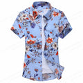 Summer Floral Hawaiian Shirts Men Fashion Short Sleeve | SAMAG