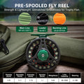 Goture Portable Complete Fly Fishing Rods Set 8-sections 9FT Fly Rod Reel Line Hooks Accessory Combo Full Fly Fising Rod Kit