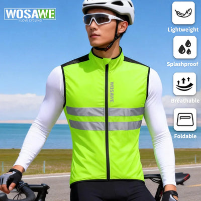 WOSAWE Ultralight Cycling Vest Sleeveless Bicycle Gilet | SAMAG