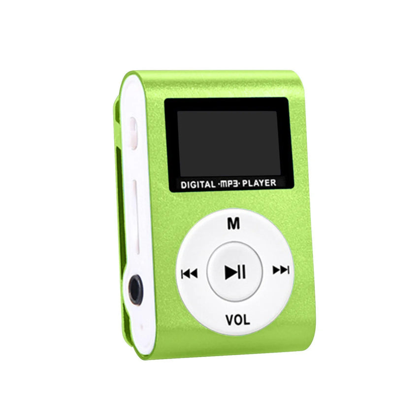 MP3 Player Portable Mini Music Stereo Speaker Clip LCD Display Support TF Card Noise Cancelling Lossless Sports Student Walkman