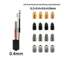 For Anycubic Kobra 3 V2/Kobra 3 V2 Combo Hotend Kit New Upgrade Hotend Ceramic Hotend 3D Printer Brass Hardened Steel Nozzle