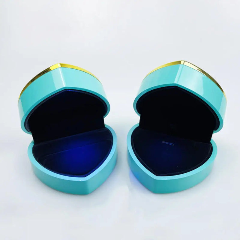 Led Jewelry Ring Box With Llight Luxury Crown Earrings Pendant Storage Display Proposal Wedding Gift Box Jewelry Organizer Box