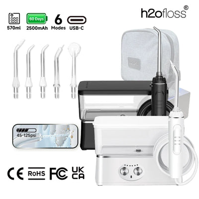 H2ofloss Water Flosser Portable Oral Irrigator 570ml | SAMAG