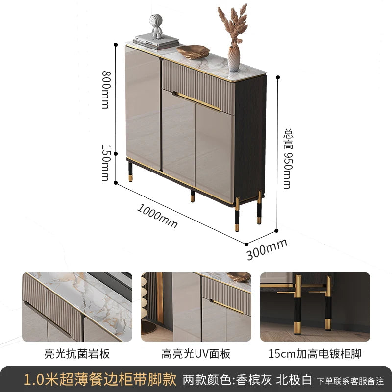 Water Proof Design Storage Cabinet Narrow Standing Kitchen Sideboard Cabinet Drawers Entryway Meuble De Rangements Decoration