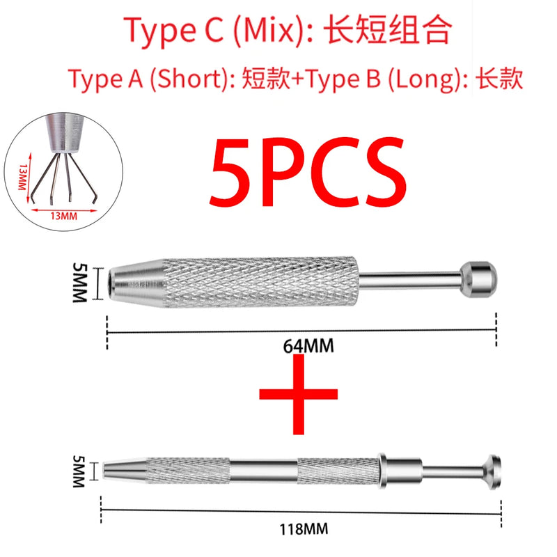 Metal Non-slip Handle Claw Pickup Tool For Piercing Ball Jewelry Grabber Diamond Catcher Aluminum Alloy Wholesale Tool