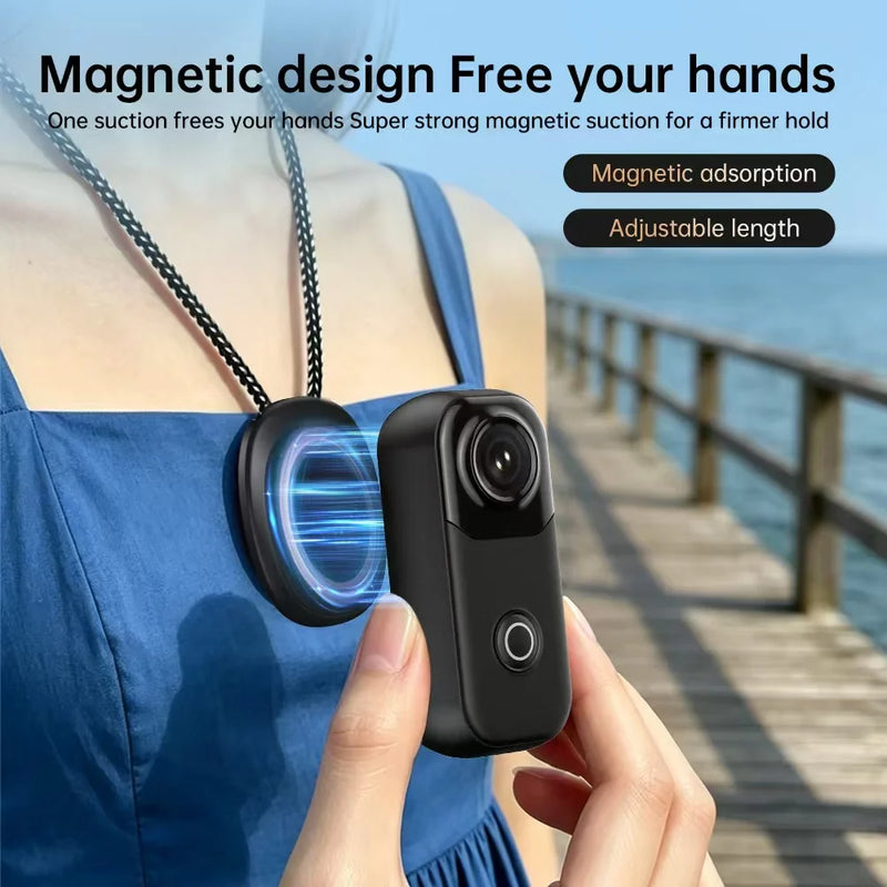 Mini 4K Action Camera Hands-Free Body Camcorder Portable Video Recorder for Cycling & Outdoor Adventures