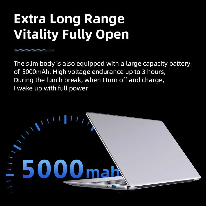 New 14.1" Laptop Computer Intel Core i7 9850H/Atom A3950 Windows 11 Notebook PC 12GB RAM 512GB 1TB M.2 SSD Office Study Computer