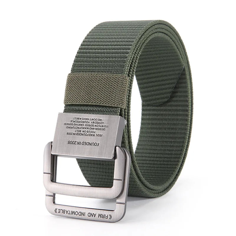 Men Belts Automatic Buckle Metal Webbing Belts for Men Canvas Nylon High Quality Strap Casual Sports Students