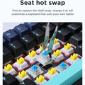 AULA F87 Pro Mechanical Keyboard 2.4g/Usb/Bluetooth Tri Mode Wireless 87 Key Rgb Pbt Gasket 5 Layer Silencing Full Key No Impact