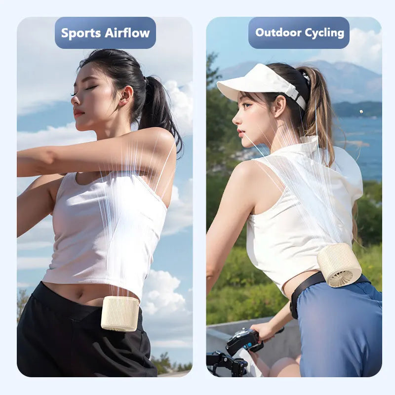 Lenovo Waist Fan Portable Air-Conditioner Personal Cooling Clip on Fan for Outdoor Sports Travel Office Workers Summer Gift