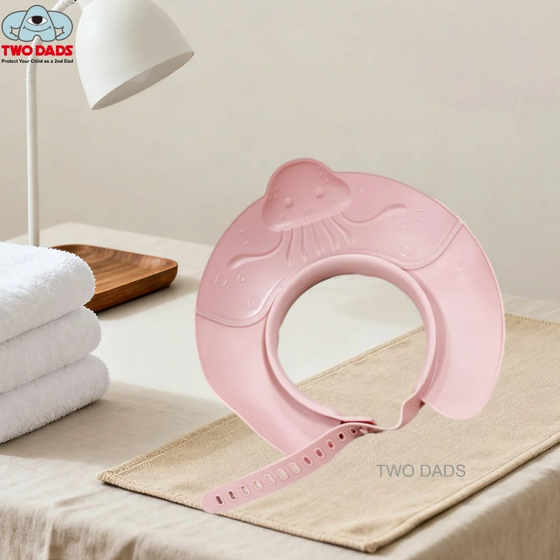Baby Shower Soft Cap Adjustable Hair Wash Hat for Kids Ear Protection Safe Children Shampoo Bathing Shower Protect Head Cover