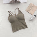 Women Cotton Lingerie Push Up Bra Sexy V Neck Tube Top Fashion Solid Color Underwear Female Soft Brassreie With Chest Pad