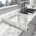 PVC 40cm Waterproof Marble Self-Adhesive Wallpaper Bathroom Cabinet Countertop Contact Paper Waterproof Wall Sticker