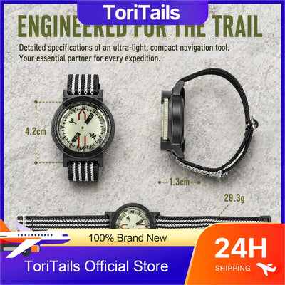 Compass Watch Outdoor Waterproof Durable Luminous | SAMAG