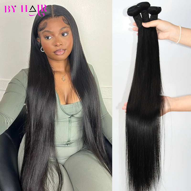 12A Straight Human Hair Bundles Raw Hair Bundles Virgin Unprocessed Straight Bundles Human Hair 3/6 Pcs Human Hair Brazilian Straight Human Hair Bundles Extensions