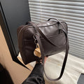 New PU Leather Shoulder Bag Large Capacity with Pendant Crossbody Bags Tote Bag Women