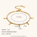 La.Muses Elastic Cubic Zirconia Stainless Steel Woman's Bracelet Fashion Luxurious Jewelry Party Accessories