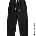 Men's regular - fit plain sports straight - leg pants with drawstring and elastic waistband, knitted - View 3 | SAMAG