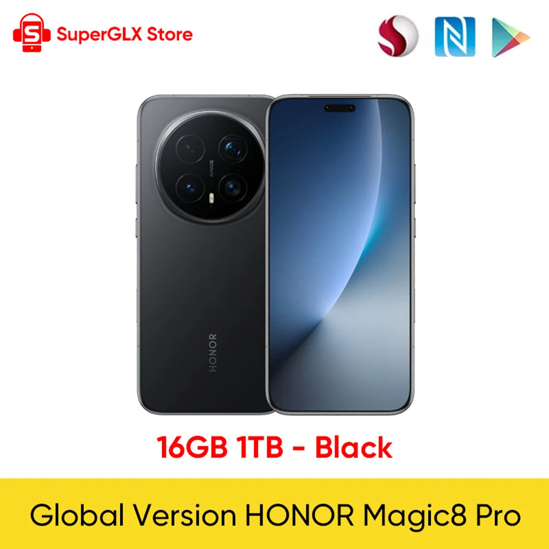 HONOR Magic8 Pro Global Version Snapdragon 8 Elite Gen 5 6.71" OLED Display 7100mAh Battery 100W SuperCharge Support eSIM NFC