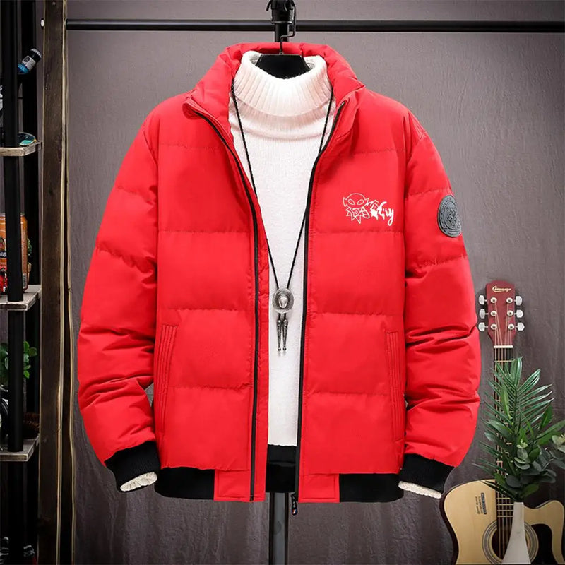 Winter Coat Men 2026 New Thick Warm Bomber Jackets Puffer Jackets Parkas Down Coats Waterproof Casual Fashion Mens Winter Jacket