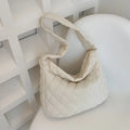 Women's Vintage Nylon Shoulder Underarm Bag Female Casual Waterproof Crossbody Hobo Bags For Lady Quilted Large Capacity Handbag