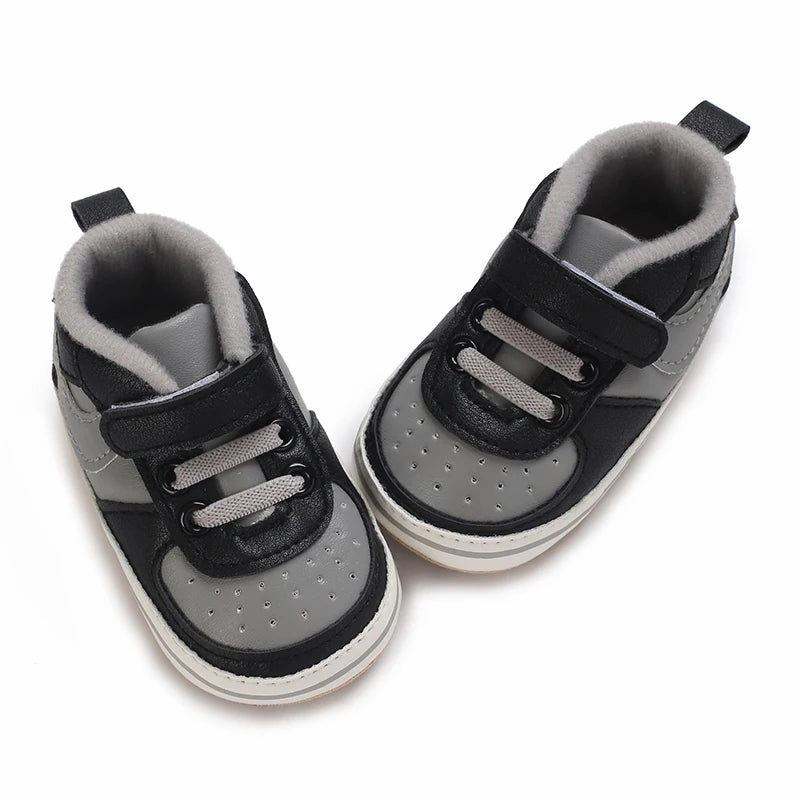 New Baby Shoes Boys Girls Classic Fashion Sports Casual Sneakers Newborn First Walker Toddler Soft Sole Non-Slip Walking Shoes