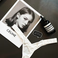 Sexy T-pants Letter PINK BLING Rhinestone Fashion Funhigh Waist Silk Fitness Traceless Women's Underwear Thong Panties G String