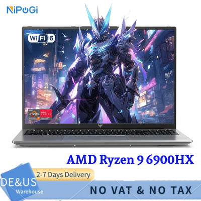 NIPOGI 16" FHD Laptop AMD Ryzen 9 6900HX 16GB LPDDR5 RAM | SAMAG