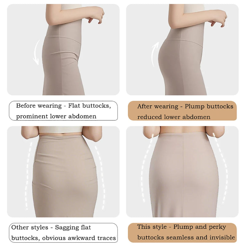 Padded Shapewear For Women High Waist Hip Enhancer Body Shaper Shorts Seamless Underwear Tummy Control Butt Lifter Panties