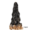 Loose Wave Braiding Hair Extensions 24" Synthetic Spiral Curls Braids Hair Pre Stretched Bouncy Braid French Curls Braiding Hair
