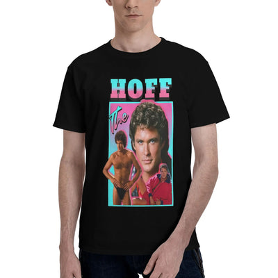Custom Trendy David Hasselhoff T Shirt Men Short Sleeves | SAMAG