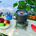 Strong Fire Stove High Firepower Portable Outdoor Stove Camping Gas Stove Folding Head Burner with Storage Bag For Hiking