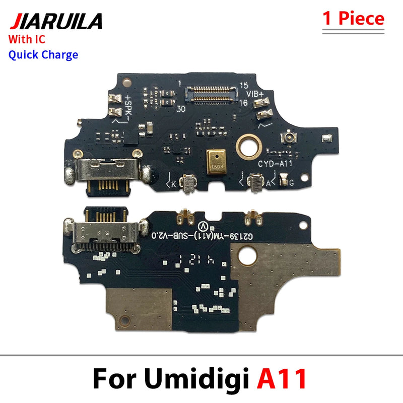 For Umidigi A5 A7 A7S A9 A11 A13 A13S A15 A11 Pro Max USB Charging Board Flex Cable Port Phone Microphone Charger Flex Connector