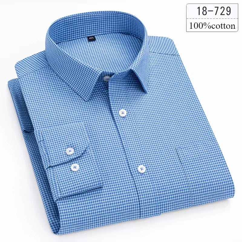 New in Shirt High-Quality 100% Cotton Long-Sleeve for Men | SAMAG