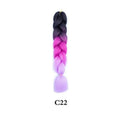 Tereshar 1Pcs 24inch 100g Synthetic Braiding Hair Extensions Jumbo Braiding Hair Twist Crochet Braids Hair for Women